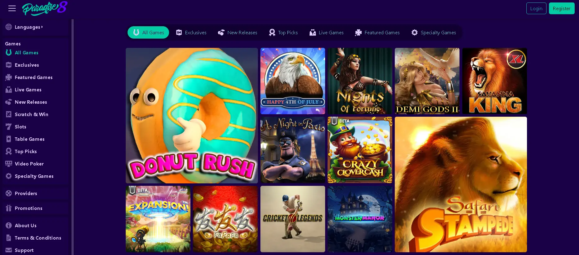 Brief overview of Paradise 8 online casino Brief overview of Paradise 8 casino